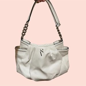 white faux leather bag | Simply Vera